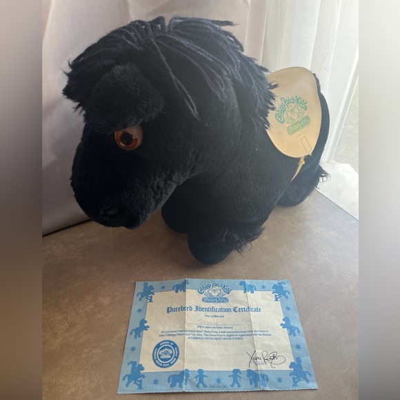 Vintage Black Cabbage Patch Show Pony - Picture 4 of 15